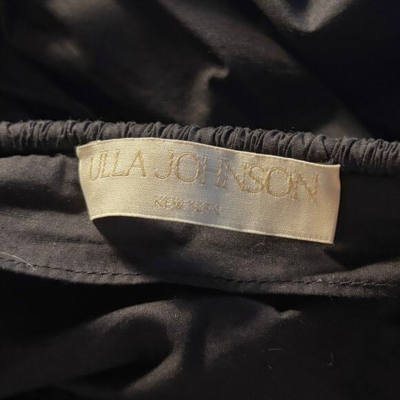 Ulla Johnson Fiorella One Shoulder Midi Dress 2 Black NEW - Picture 4 of 7